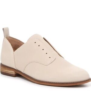 Lucky Brand Ednah Laceless Oxford Shoes Off White Cream 7